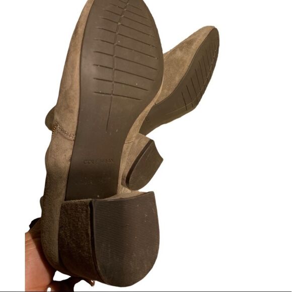 Cole Haan suede leather booties with double zippers Sz 7.5 - Picture 5 of 5